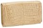Carlos Falchi Shiny Crocodile Box Clutch