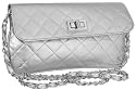 EyeCatchBags - Garbo Faux Leather Quilted Clutch Cross Body Bag Shoulder Bag