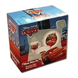 Christmas Gift - Walt Disney Pixar Cars 3 Pieces Porcelain dinner Set in Printed Gift box, 8 oz Mug, 7.5 Rim Plate, 5.5 Bowl