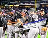 Ubaldo Jimenez Colorado Rockies No Hitter Celebration 8x10 Photo