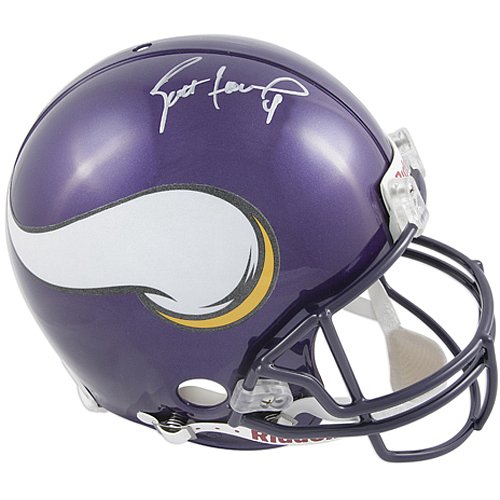 Mounted Memories Minnesota Vikings Brett Favre Signed Helmet
