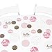 Big Dot of Happiness Hello Little One - Pink and Gold - Neutral Baby Shower Giant Circle Confetti - Party Decorations - Large Confetti 27 Count