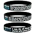 Scripture Silicone Bracelets, Bulk 10-Pack - Jeremiah 29:11, John 3:16, and Philippians 4:13