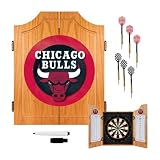 NBA Chicago Bulls Wood Dart Cabinet Set