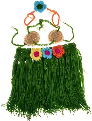 Iot Ltd Baby Infant Newborn Crochet Knittted Christmas Costume Photography Props Outfits (Hawaiian Skirt)