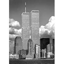 World Trade Center (New York City, B&W) Art Poster Print - 61x91 cm