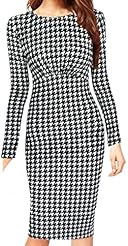 Plus Size Polka Dot Print Long Sleeves Lace Cotton/Polyester/Spandex Bridesmaid Dress/Wedding Dress 