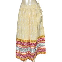 Long Skirt Cotton Printed Dress Size 18