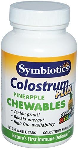 Symbiotics Super Immune Colostrum Chewables Pineapple