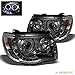 Smoked 2005-2011 Toyota Tacoma Halo LED Projector Headlights Smoke Head Lights Pair Left+Right 2006 2007 2008 2009 2010