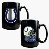 Indianapolis Colts 2 Piece Coffee Mug Set (1 Helmet Logo and 1 Primary Logo Design)