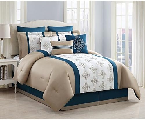 Sasha Embroidered 9-piece Comforter Set (Cal King)