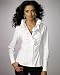 Stretch ruffled shirt