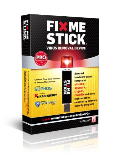 The FixMeStick PRO - Unlimited PCs - External hardware-based removal of viruses, spyware, trojans, rootkits and more that cannot be removed by software security programs On Sale