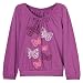 Toddler Girls' Cherokee&Acirc;&reg; Long-sleeve Butterfly Print Top - Purple 2T