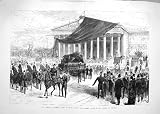 1883 FUNERAL GAMBETTA CHAISE CEMETERY PALAIS BOURBON
