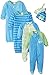 Gerber Baby Boys' 6 Piece Seriously Cute Sleepwear Essential Gift Set
