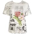 Plus Take Two Clothing Co. Writing Flower Top