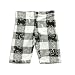So Nikki - Girl Plaid Bike Short, Black, White