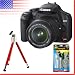 Canon EOS Rebel XSi with 18-55mm IS lens. Includes deluxe cleaning kit and Xplorer SB-0352 mini tripod.