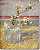 Vincent Van Gogh Still Life Floor Tile Mural 11. 60x72 inches using (30) 12x12 ceramic tiles.
