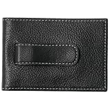 Johnston & Murphy Two Fold Money Clip Wallet - Black Tumbled