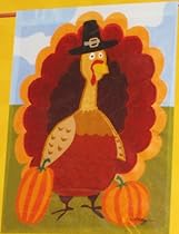 Large Porch Flag -- Thanksgiving Turkey