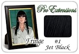 ProExtensions #1 Jet Black Pro Fringe Clip In Bangs
