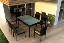 Big Sale 7 Piece Urbana Outdoor Dining Set with Heather Beige (5476-0000) Cushions