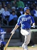 Kansas City Royals v Texas Rangers, SURPISE, AZ - FEBRUARY 27: Eric Hosmer Photographic Poster Print by Rob Tringali, 12x16