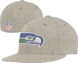 Seattle Seahawks Reebok Vintage Grey Wool Throwback Flat Bill Flex Hat