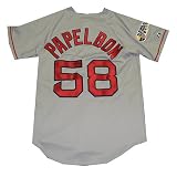 Boston Red Sox Autograph Jonathon Papelbon World Series Authentic Away Jersey. MLB Authenticated.