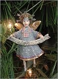 Department 56 Krinkles Blue Dress Angel Mini Caroler Christmas Ornament #85410