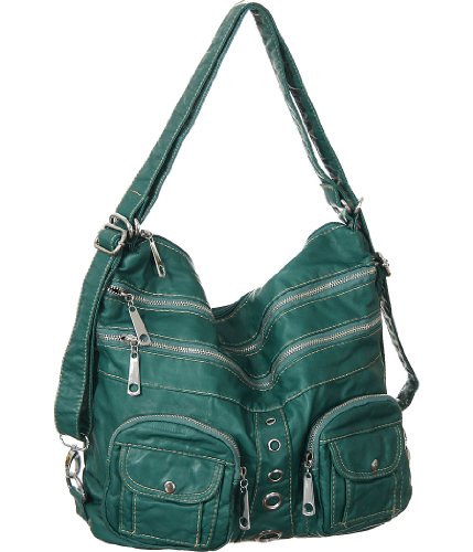 Tote-to-Backpack Convertible Utilitarian Shoulder Bag
