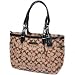 Coach 16561KHA Gallery Signature Tote Khaki Brown/Black Trim