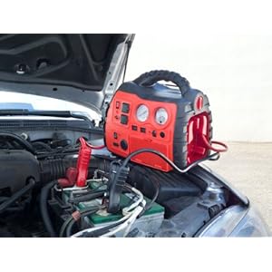 Wagan 2485 200-Watt Power Dome NX Jump Starter & Emergency Power Source with Built-In Air Compressor