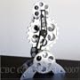 Standing Desktop Moving Gears Mechanical Automotive Racing Inspired Table Top Clock