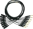 Mogami Gold 8 Channel TRS-XLR Male Snake Cable, 20 Feet