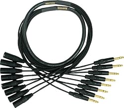 Mogami Gold 8 Channel TRS-XLR Male Snake Cable, 20 Feet