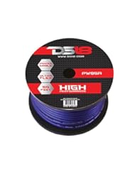 Car Audio or Theater: DS18 PW-0GA-50BL 0 Gauge 50 Feet Power Cable (Blue) - DS18Sound