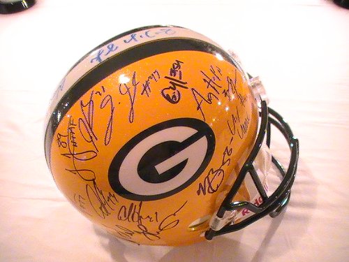2011 GREEN BAY PACKERS TEAM SIGNED AUTOGRAPHED FULL SIZE REPLICA HELMET ARRON RODGERS,DONALD DRIVER,GREG JENNINGS