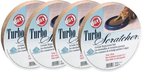 4 x 2 Packs of Bergan Turbo Scratcher & Star Chaser Refill Pads