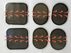 2 Sets (6 Gelpads) Replacement Gel Pads for All the Ab Flex Belt- Abs Abdominal System