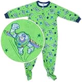 Toy Story Buzz Lightyear Green Footed Sleeper Pajamas for Toddler Boys