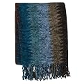Casual Home Chenille Stripe Throw Blue (50x60")