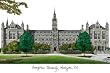 Georgetown University Lithograph 14x10 Unframed Lithograph