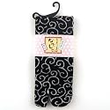 Karakusa Tabi Fashion Midcalf Socks with 7 Inch Cuff, Black