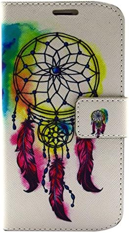 S5 Case, Galaxy S5 Case, Speedtek Dreamcatcher Pattern Premium PU Leather Wallet Flip Protective Skin Case with Magnetic Closure for Samsung Galaxy S5 i9600 (2014) (Built-in Credit Card/ID Card Slot)