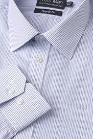 Pure Cotton Easy Iron Dobby Striped Shirt