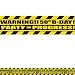 Party Scene Warning Tape 50th Birthday
